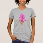 Orchideenkunst, rosa lila T - Shirt (Vorderseite)