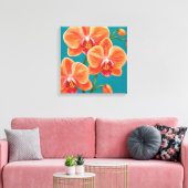 Orchideenmalerei Leinwanddruck (Insitu (Wohnzimmer))