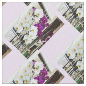 Orchideenmode Stoff (Nahaufnahme)