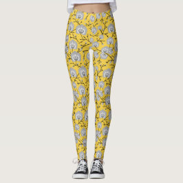 Orchideenmuster Leggings