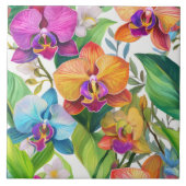 Orchideenmuster nahtlos fliese (Vorderseite)