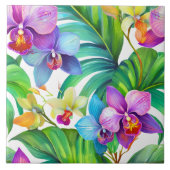 Orchideenmuster nahtlos fliese (Vorderseite)