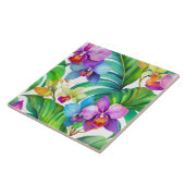 Orchideenmuster nahtlos fliese (Seite)