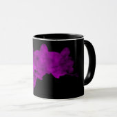 Orchideenschatten auf dunklem Hintergrund Tasse (VorderseiteRechts)