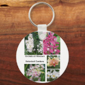 Orchideenschönheit Schlüsselanhänger (Rückseite)
