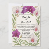 Orchideenumarmung Foto-Hochzeitseinladung Einladung (Vorderseite)