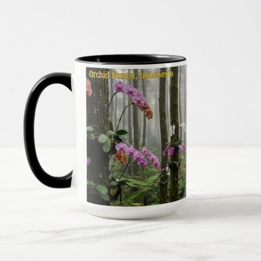 Orchideenwald Indonesien Kiefernwald Natur Tasse (Links)
