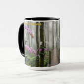 Orchideenwald Indonesien Kiefernwald Natur Tasse (Vorderseite Links)