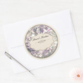 Orchideetiketten Runder Aufkleber (Umschlag)