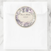 Orchideetiketten Runder Aufkleber (Tasche)