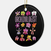 Orchidologe Orchid Lover Blume Gartenarbeit Keramik Ornament (Links)