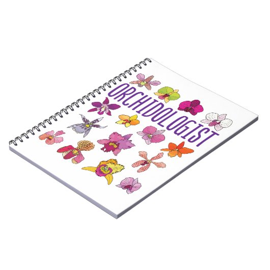 Orchidologe Orchid Lover Orchids Blumengarten Notizblock (Linke Seite)
