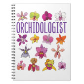 Orchidologe Orchid Lover Orchids Blumengarten Notizblock (Vorderseite)