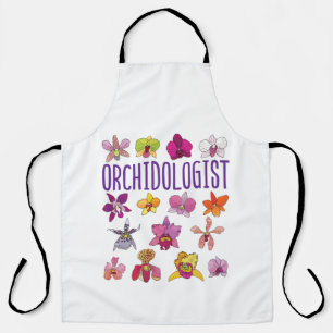 Orchidologe Orchid Lover Orchids Blumengarten Schürze