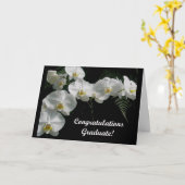 Orchids Abschluss Card Karte (Gelbe Blume)