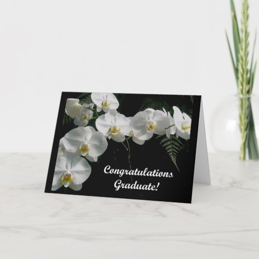 Orchids Abschluss Card Karte (Vorderseite)