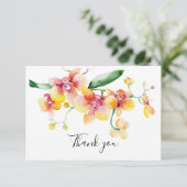 Orchids Beerdigung Gedenkstein Vielen Dank Dankeskarte (Stehend Vorderseite)