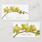 Orchids Besondere Anlass Platzkarte (Vorne/Hinten)