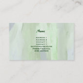 Orchids Blumendesign Business Cards Visitenkarte (Rückseite)