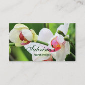 Orchids Blumendesign Business Cards Visitenkarte (Vorderseite)