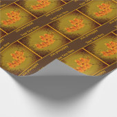 Orchids Blumendesign Personalisiert Geschenkpapier (Ecke)