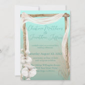 Orchids & Boho Arch auf der Hochzeit am Strand Einladung (Vorderseite)