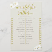 Orchids Brautparty Game würde sie eher Elfenbein Flyer (Vorne)