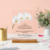 Orchids Celebration of Life Guest Book Acrylschild (Hochzeit)