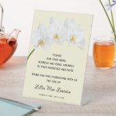 Orchids Celebration of Life Guest Book Sockelschild (In Situ)