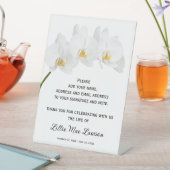 Orchids Celebration of Life Guest Book Sockelschild (In Situ)