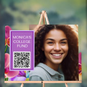 Orchids Custom QR Code Sign Acrylschild (Neutral)
