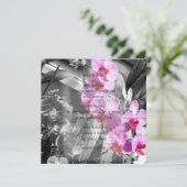 Orchids Einladung (Stehend Vorderseite)