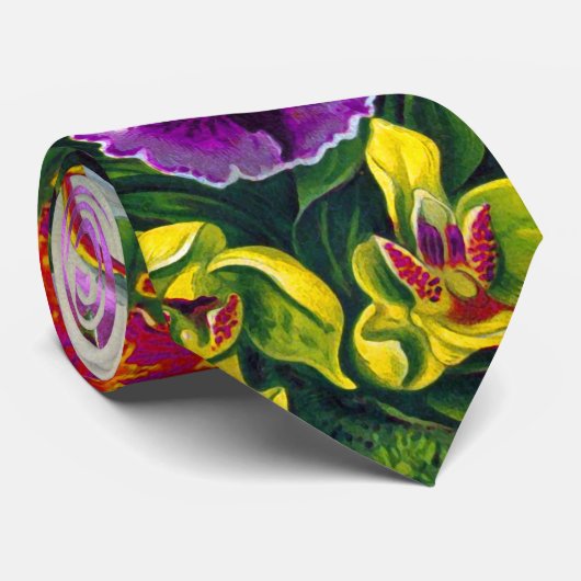 Orchids Ernst Haeckel Fine Art Krawatte (Gerollt)