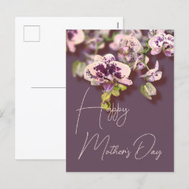 Orchids Floral Happy Mother Day Feiertagspostkarte