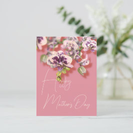 Orchids Floral Happy Mother Day Feiertagspostkarte
