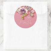 Orchids Floral Happy Mother Day Runder Aufkleber (Tasche)