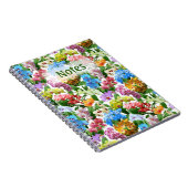 Orchids florales Muster Notizblock (Rechte Seite)