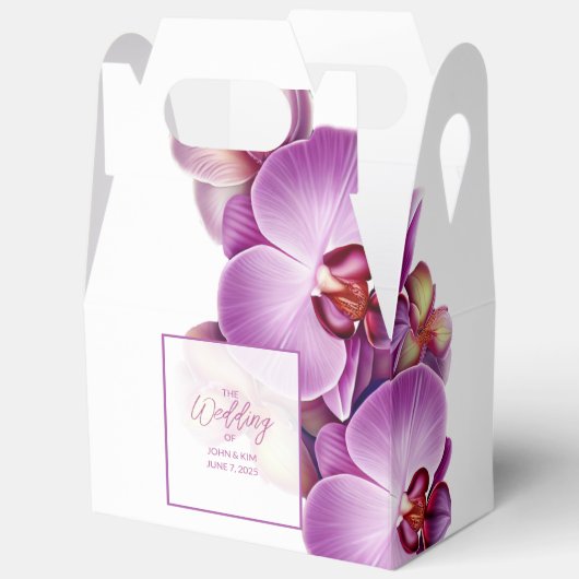 Orchids-Gastgeschenk Hochzeit Geschenkschachtel (Offen)