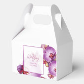 Orchids-Gastgeschenk Hochzeit Geschenkschachtel (Rückseite)