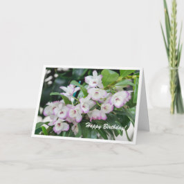Orchids Geburtstagskarte Karte