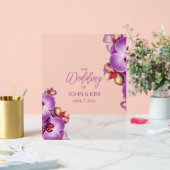 Orchids Hochzeit Acrylschild (Hochzeit)