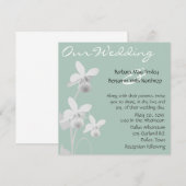 Orchids Hochzeitseinladung Einladung (Vorne/Hinten)
