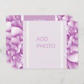 Orchids Hochzeitskarten für Verziertes Foto QR Begleitkarte (Vorne/Hinten)