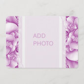 Orchids Hochzeitskarten für Verziertes Foto QR Begleitkarte (Vorderseite)