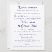 Orchids Inexpensive Hochzeitspakete Set Kits Einladung (Rückseite)