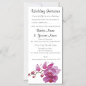 Orchids Inexpensive Hochzeitspakete Set Kits Magneteinladung (Vorderseite)