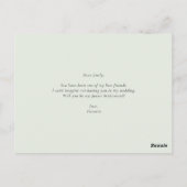 Orchids & Kumquats werden Sie meine Jr. Postkarte (Rückseite)