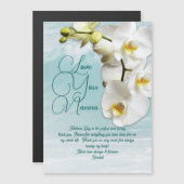 Orchids Mütter Day Nanna Message Magnetkarten Magneteinladung (Vorne/Hinten)