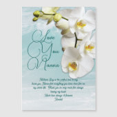 Orchids Mütter Day Nanna Message Magnetkarten Magneteinladung (Vorderseite)