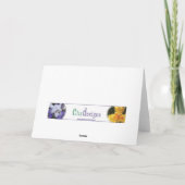 Orchids Muttertagskarte Karte (Rückseite)